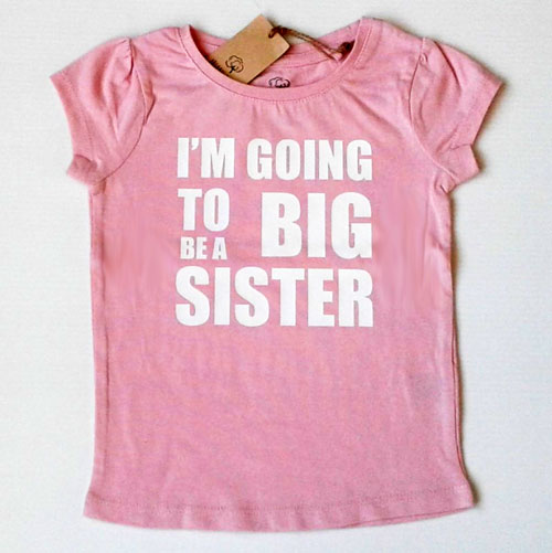 big sister announcement t shirt nz